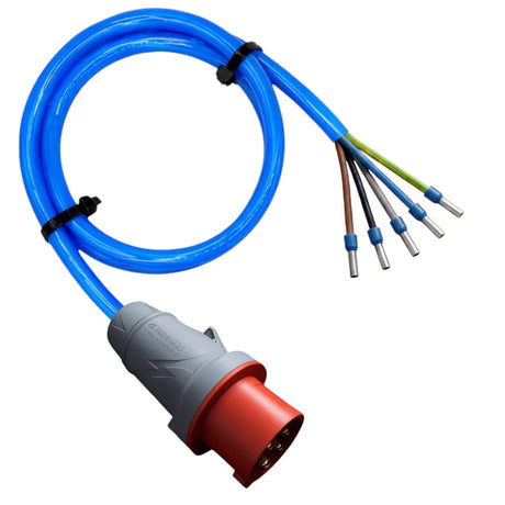Mennekes CEE-Anschlussleitung 16A/32A - 400V - 5-polig | PUR Gummileitung H07BQ-F 5G2,5mm² - 5G6mm² | 1,00 bis 10,00 Meter | verschiedene Farben