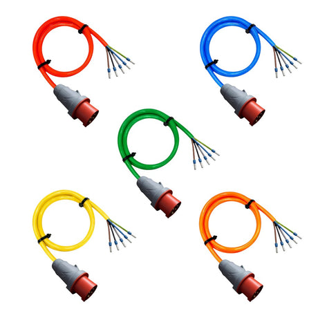 Mennekes CEE-Anschlussleitung 5-polig, 400 V, 16 A/32 A, PUR-Gummileitung H07BQ-F, IP44