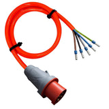 Mennekes CEE-Anschlussleitung 16A/32A - 400V - 5-polig | PUR Gummileitung H07BQ-F 5G2,5mm² - 5G6mm² | 1,00 bis 10,00 Meter | verschiedene Farben