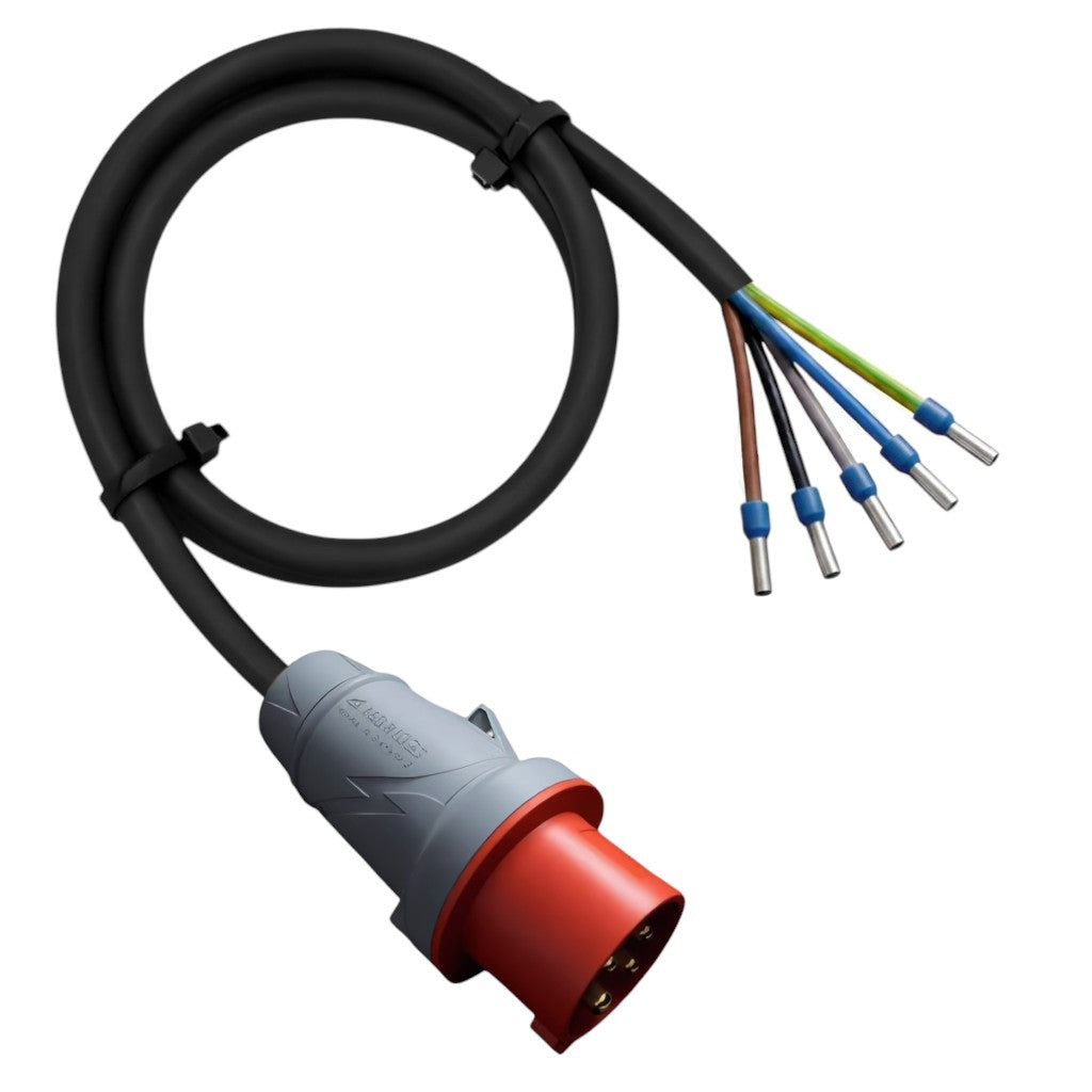 CEE-Anschlussleitung H07RN-F 5G2,5 bis 5G6 mm² mit Mennekes PowerTop Plus Stecker