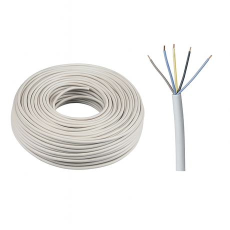 Feuchtraum-Leitung / Stromkabel NYM-J | 3x1,5 bis 5x2,5 | 1 Meter - 500 Meter