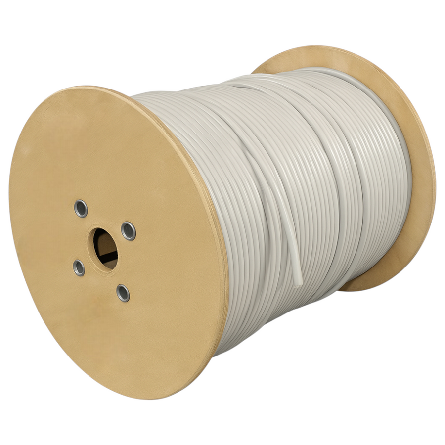 Feuchtraumleitung NYM-J auf 500-m-Trommel, grauer PVC-Mantel, Nennspannung 300/500 V