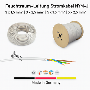 Feuchtraum-Leitung NYM-J