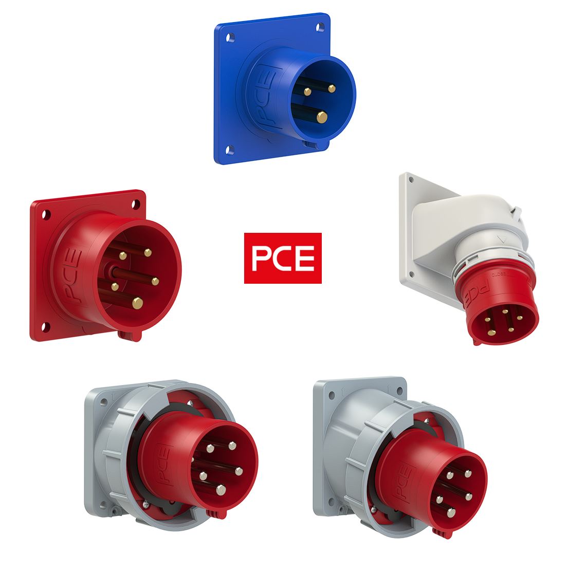 CEE Anbaugerätestecker 16A - 63A | 230V - 400V | IP44 - IP67 | verschiedene Typen - PCE