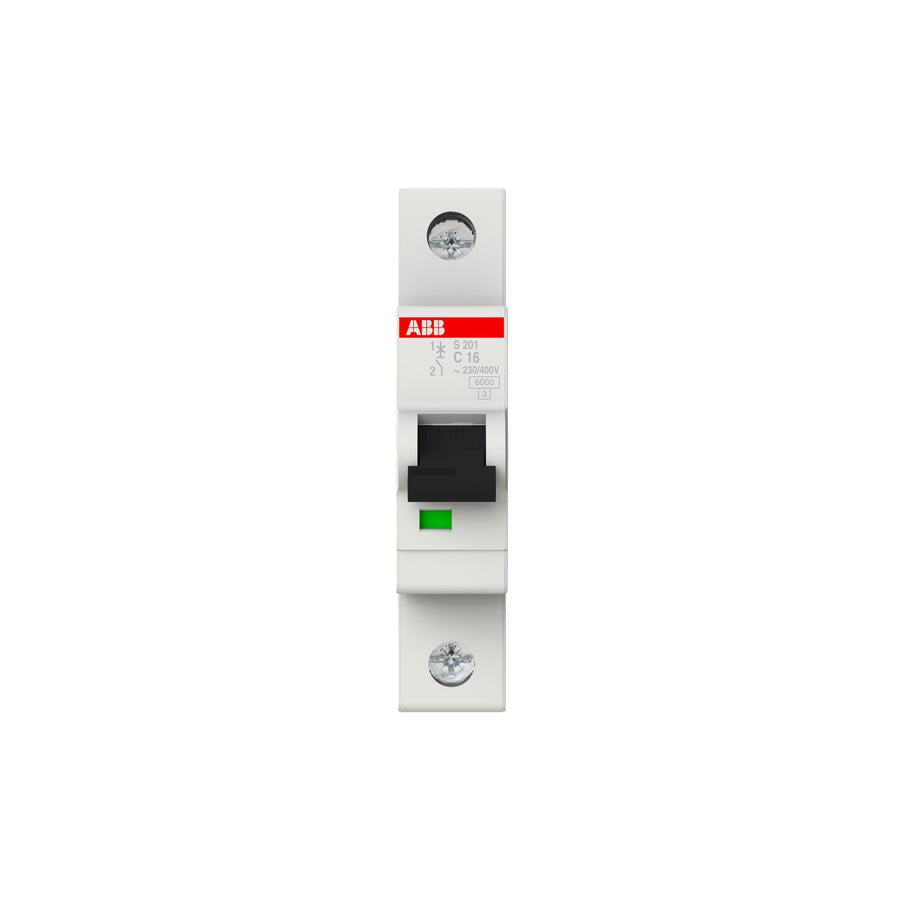 ABB Set 1x FI-Schutzschalter F204A-40/0,03 + 8x Sicherungsautomat S201-C16 + 1x PS3/12FI Sammelschiene - C-Charakteristik
