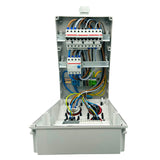 SANOS IP67 Wandverteiler ABB/PCE - 1x CEE 63A 1x CEE 32A 1x CEE 16A und 1x Schukodose mit FI | SAN022