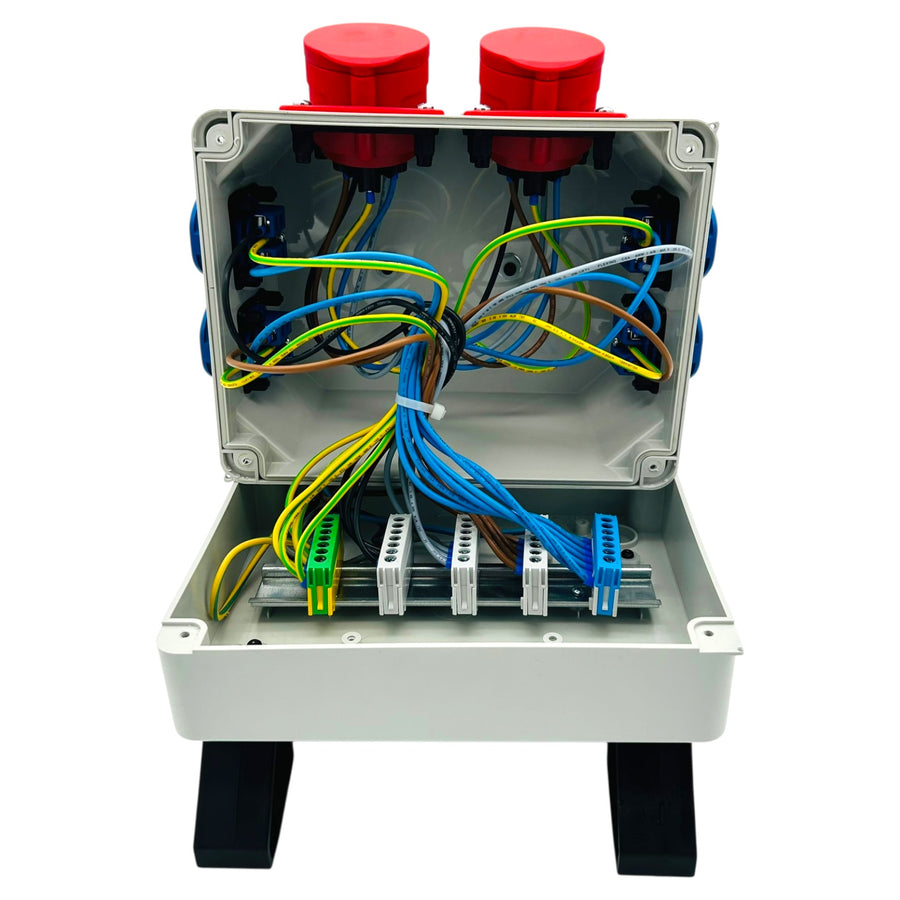 Mobilverteiler SAN027, Technopolymer-Gehäuse lichtgrau, IP54, 22,5 x 26,5 x 20 cm, 3,21 kg