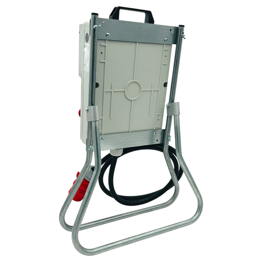 SANOS Standverteiler ABB/PCE - 1x CEE 32A 2x CEE 16A und 3x Schukodose mit FI & Zuleitung | SAN029