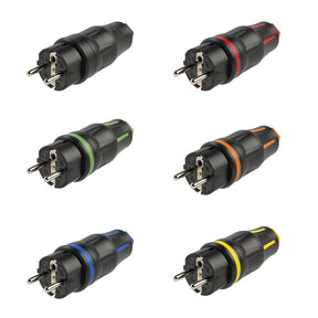 PCE Top Taurus Schuko-Stecker IP54 mit Schnellverschluss, Typ 05721, Farbübersicht der Baureihe