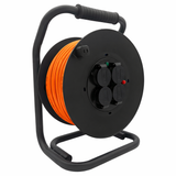 SANOS Kabeltrommel LED-Spannungsanzeige - Gummileitung PUR H07BQ-F 3G1,5mm² - 3G2,5mm² | 20 - 40 Meter | Made in Germany