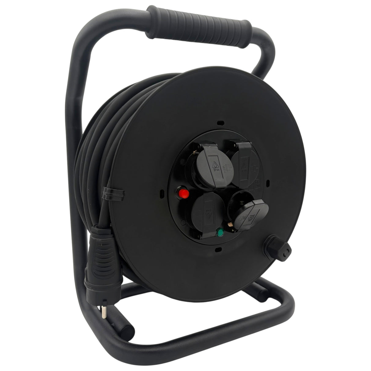 SANOS Kabeltrommel LED-Spannungsanzeige - Gummileitung H07RN-F 3G1,5mm² - 3G2,5mm² | 20 - 40 Meter | Made in Germany