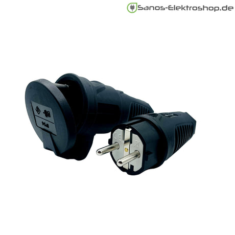 Schuko-Verlängerung 230V mit Federklappdeckel - Gummileitung H07RN-F 3G2,5 mm² | 1,00 bis 50,00 Meter | verschiedene Farben