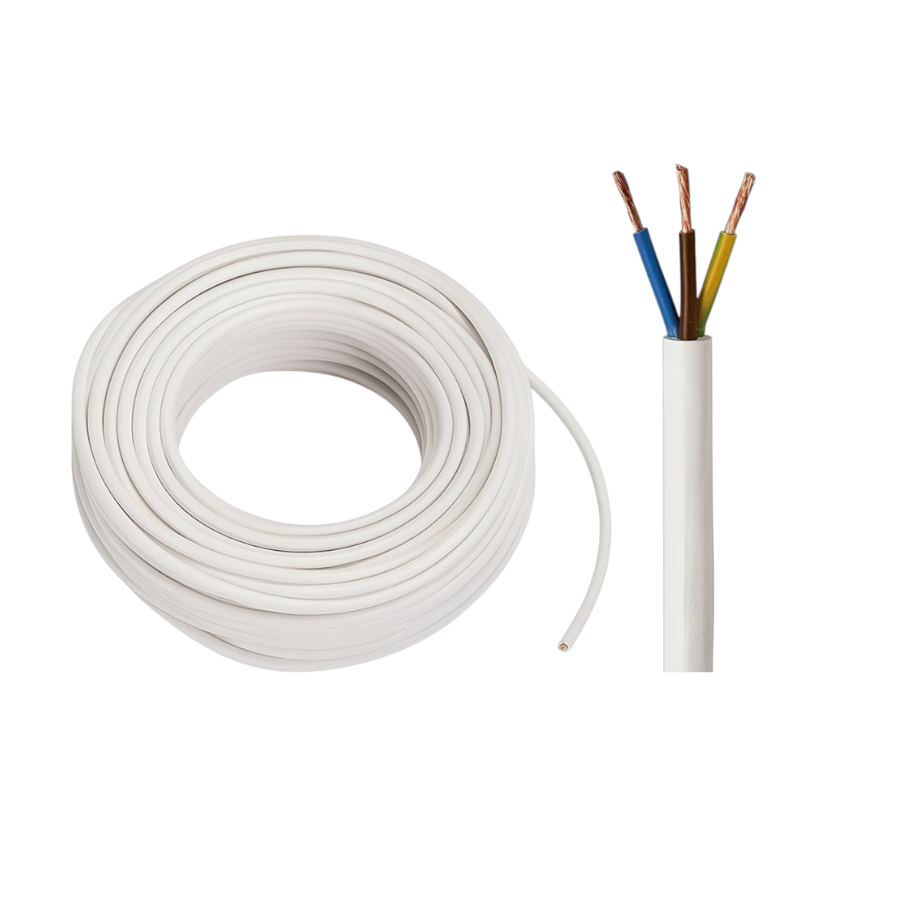 PVC-Leitung / Schlauchleitung H05VV-F | 3x1,5mm² bis 5x2,5mm² | 1 Meter - 50 Meter