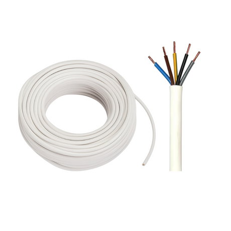 PVC-Leitung / Schlauchleitung H05VV-F | 3x1,5mm² bis 5x2,5mm² | 1 Meter - 50 Meter