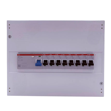 Aufputzverteiler bestückt - ABB FI 40mA + ABB B16 / C16 (unverdrahtet) - inkl. Phasenschiene & N/PE-Klemme