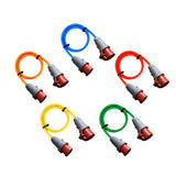 Mennekes CEE-Verlängerung 16A/32A - 400V - 5-polig | PUR Gummileitung H07BQ-F 5G1,5mm² - 5G6mm² | 1,00 bis 50,00 Meter | verschiedene Farben