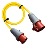 Mennekes CEE-Verlängerung 16A/32A - 400V - 5-polig | PUR Gummileitung H07BQ-F 5G1,5mm² - 5G6mm² | 1,00 bis 50,00 Meter | verschiedene Farben