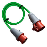 Mennekes CEE-Verlängerung 16A/32A - 400V - 5-polig | PUR Gummileitung H07BQ-F 5G1,5mm² - 5G6mm² | 1,00 bis 50,00 Meter | verschiedene Farben