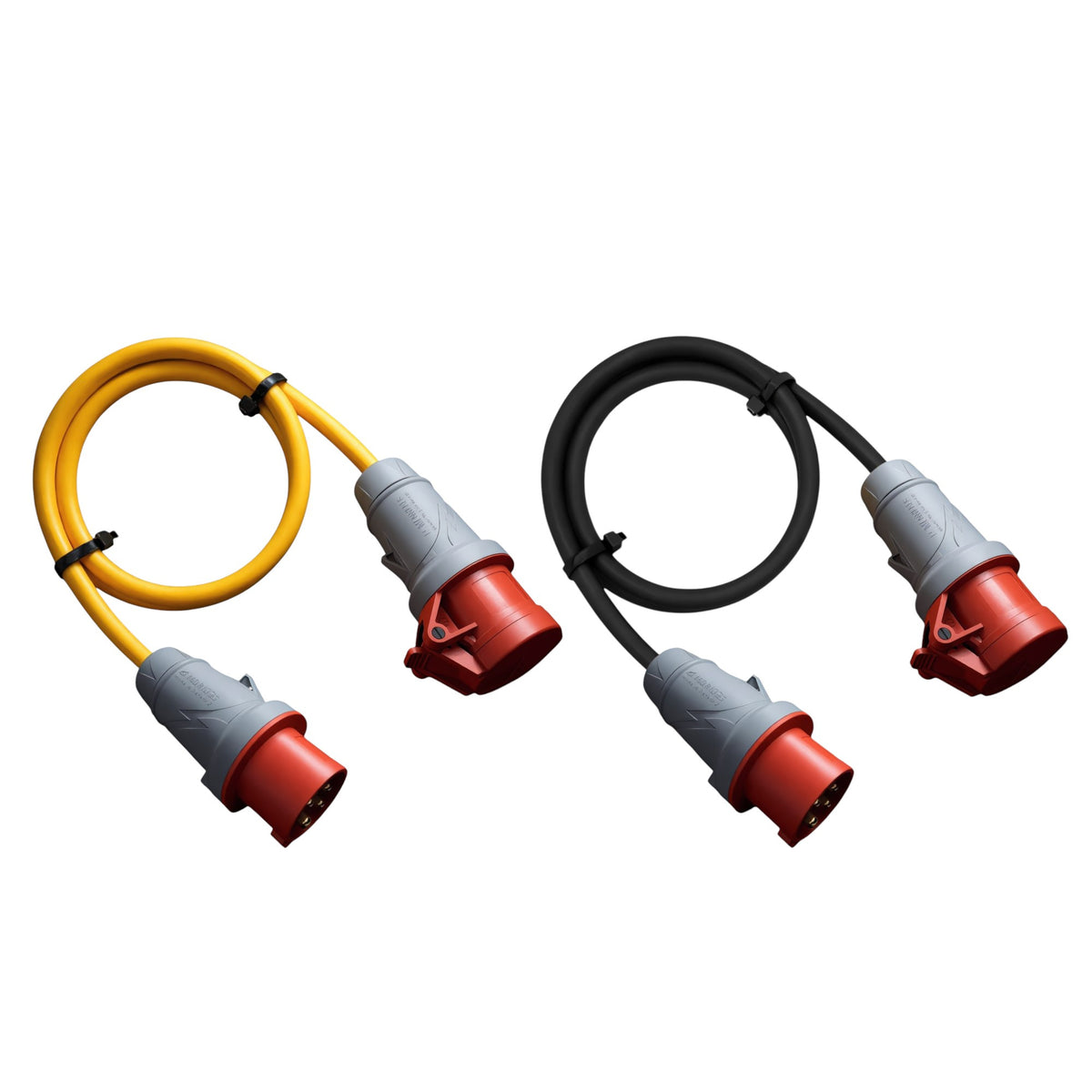 Mennekes CEE-Verlängerung 16A/32A - 400V - 5-polig | Gummileitung H07RN-F 5G1,5mm² - 5G6mm² | 1,00 bis 50,00 Meter | verschiedene Farben