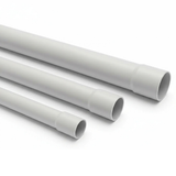 GEWISS Stangenrohr, Leerrohr, Elektrorohr, mit Muffe, 20mm, AS06486, 2m Stange, VPE: 48 Meter