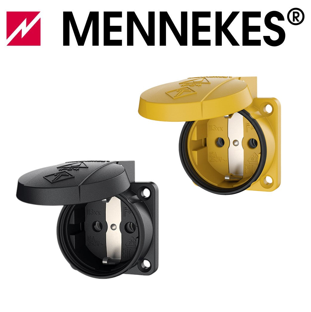 MENNEKES Anbausteckdose Schuko 16A 230V IP54 für mobile Verteiler - verschiedene Farben