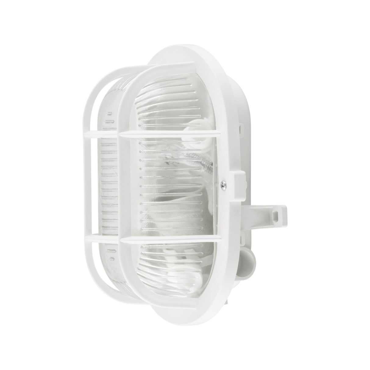LED-Ovalleuchte Schiffsarmatur – weiß, IP54, E27-Fassung