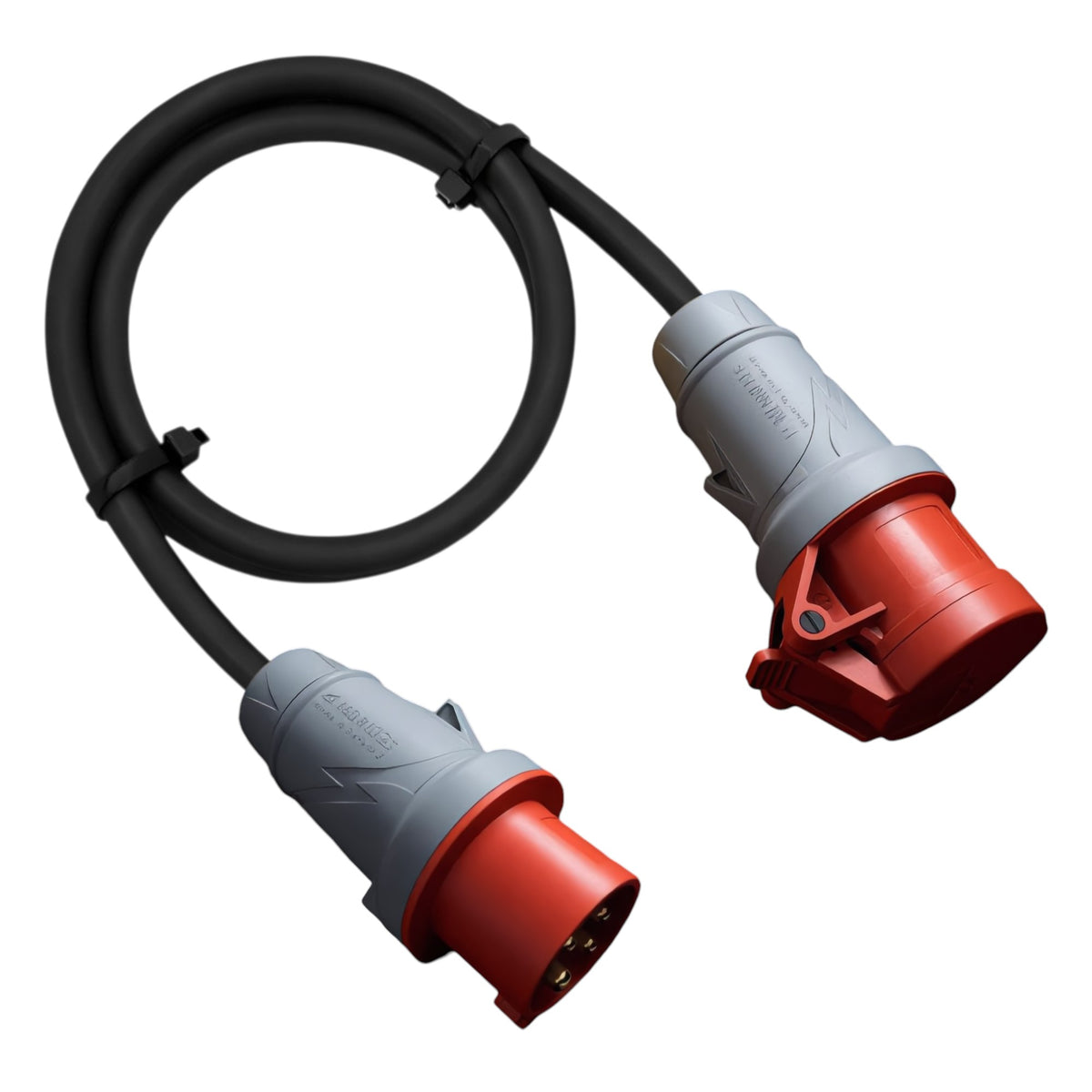 Mennekes CEE-Verlängerung 16A/32A - 400V - 5-polig | Gummileitung H07RN-F 5G1,5mm² - 5G6mm² | 1,00 bis 50,00 Meter | verschiedene Farben