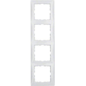 Berker 10148989 S.1 Rahmen 4-fach polarweiß glänzend - Sanos-Elektroshop.de