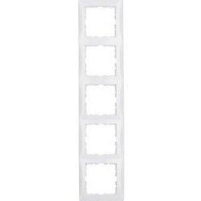 Berker 10158989 S.1 Rahmen 5-fach polarweiß glänzend - Sanos-Elektroshop.de