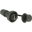 Vollgummi-Schuko-Stecker IP68, wasserdicht, olivgrün, PCE 20051-u - Sanos-Elektroshop.de