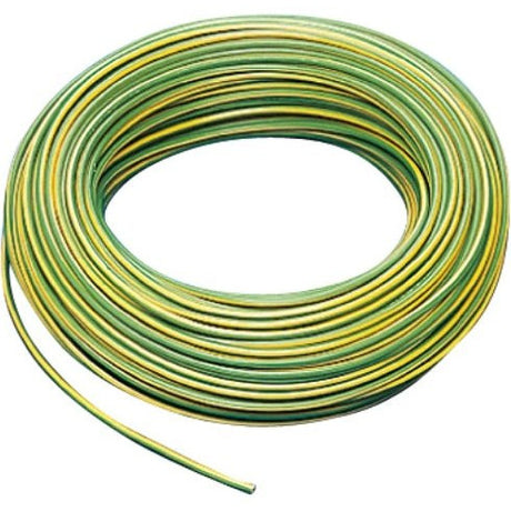 PVC-Aderleitung H07V-U 1,5 mm² starr, grün-gelb, 100m Ring - Sanos-Elektroshop.de