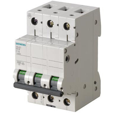 SIEMENS Leitungsschutzschalter 3-polig "5SL6" C, 16 A - 5SL63167 - Sanos-Elektroshop.de