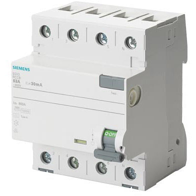 SIEMENS FI-Schutzschalter, 4-polig, Typ A, In: 40 A, 30 mA - 5SV33446 - Sanos-Elektroshop.de