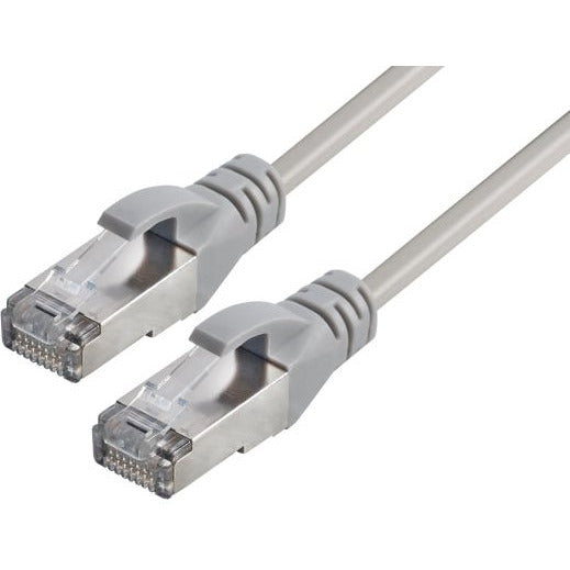 Patchkabel CAT6A grau, 1, 0 m, RJ45 Stecker, Netzkabel - Sanos-Elektroshop.de