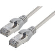 Patchkabel CAT6A grau, 2, 0 m, RJ45 Stecker, Netzkabel - Sanos-Elektroshop.de