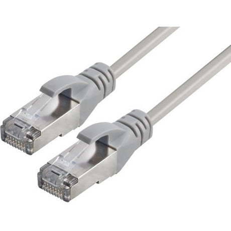 Patchkabel CAT6A grau, 5, 0 m, RJ45 Stecker, Netzkabel - Sanos-Elektroshop.de