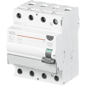 AEG FP A 4 25/030 - FI-Schalter 4P Typ A 25A, 30mA, 4TE, 4TQA603406R0000 - Sanos-Elektroshop.de