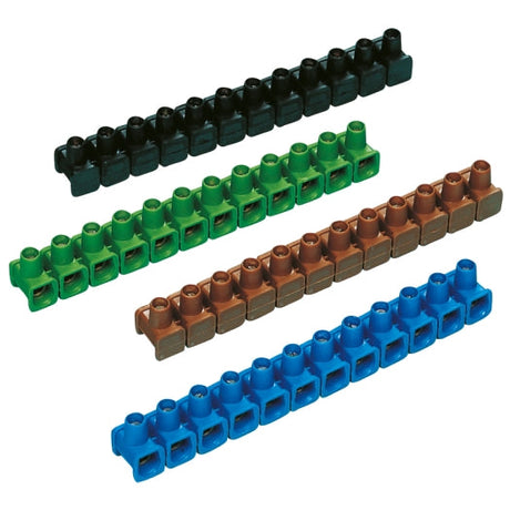 Lüsterklemmen 2,5-6,0 qmm, 12-polig, farbig sortiert, 10 Stück - Sanos-Elektroshop.de